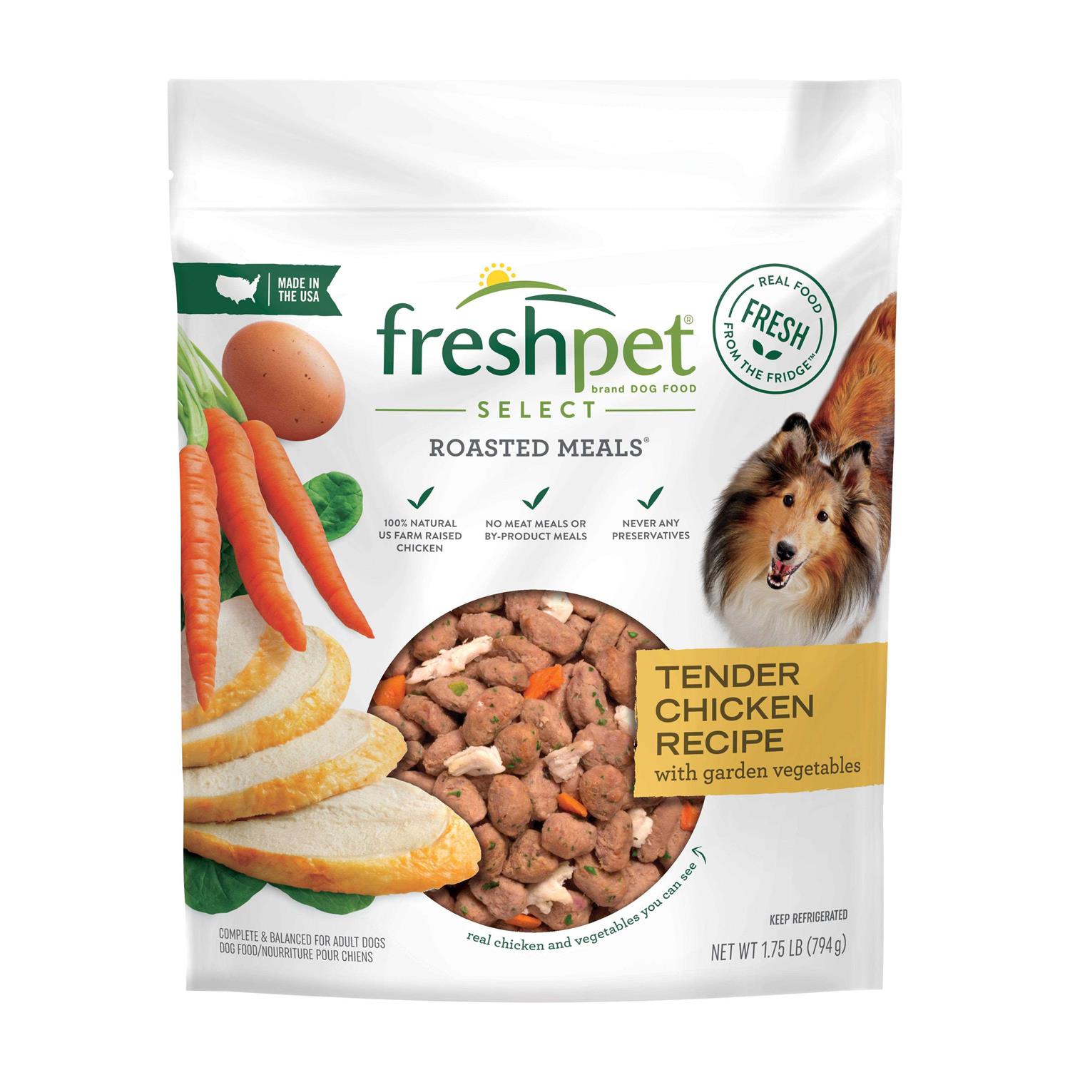 Freshpet Select Roasted Meals Tender Chicken Recipe Dog Food