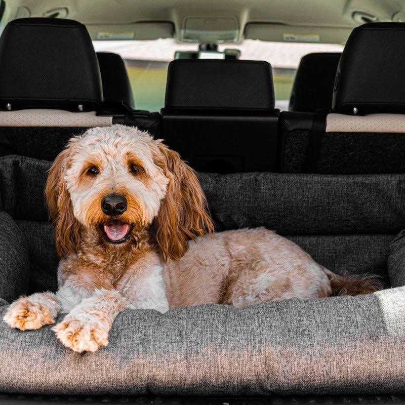 Paw PupProtector Memory Foam Dog Car Bed Gray Seat
