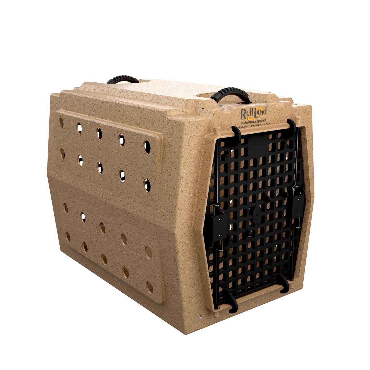 Ruff Land Kennels Intermediate Kennel Double Door INTDD2009TAN22