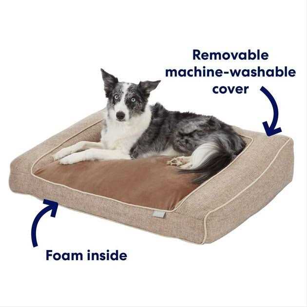 Frisco Orthopedic Bolster Dog Bed w/Removable COVER