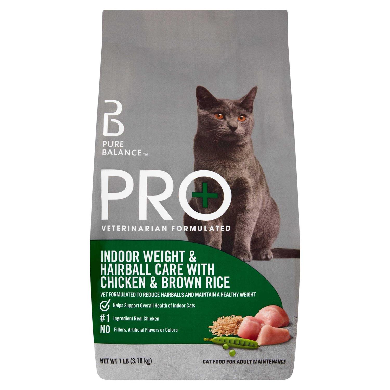 Pro+ Indoor Weight & Hairball Care Dry Cat Food