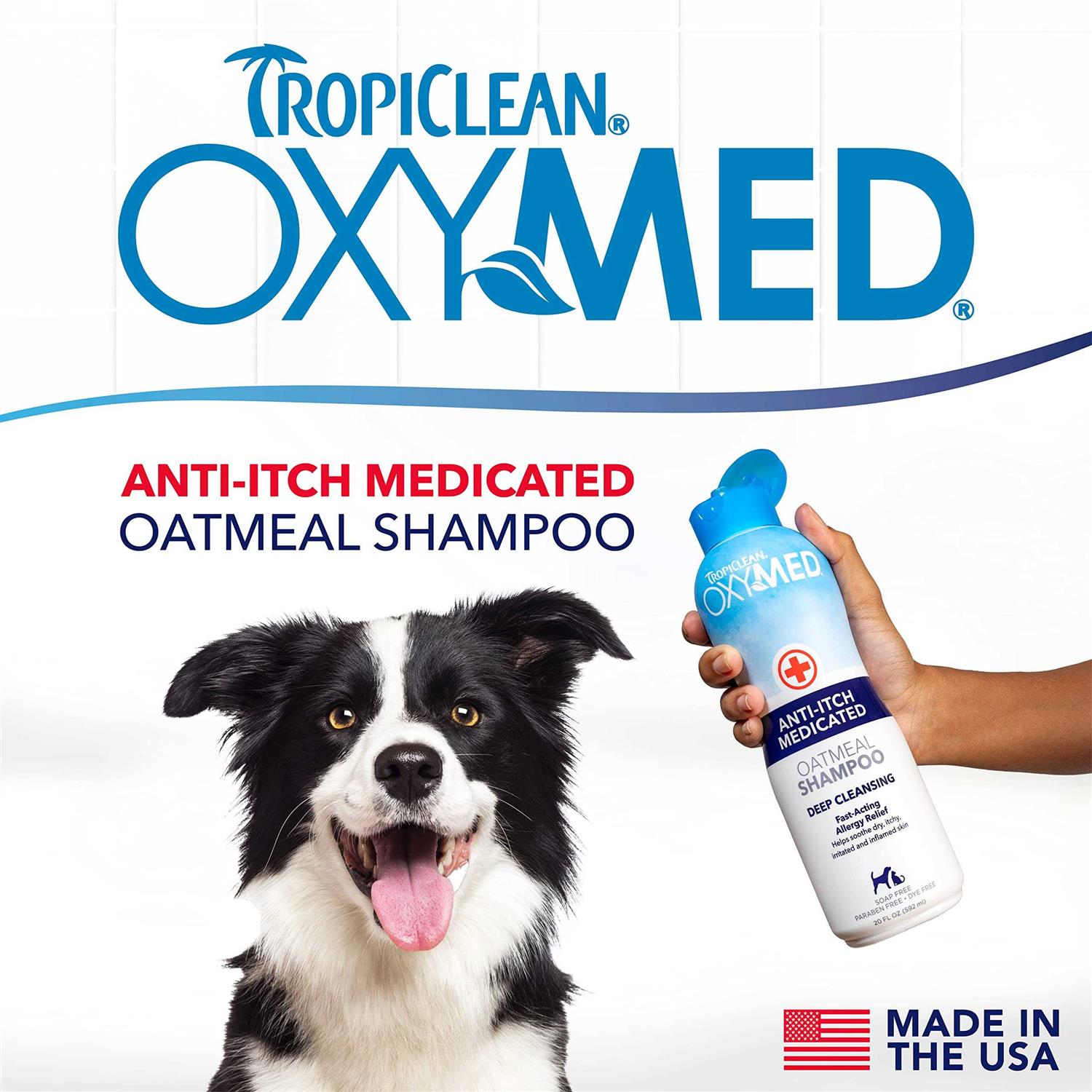Tropiclean OxyMed Medicated Anti-Itch Oatmeal Pet Shampoo