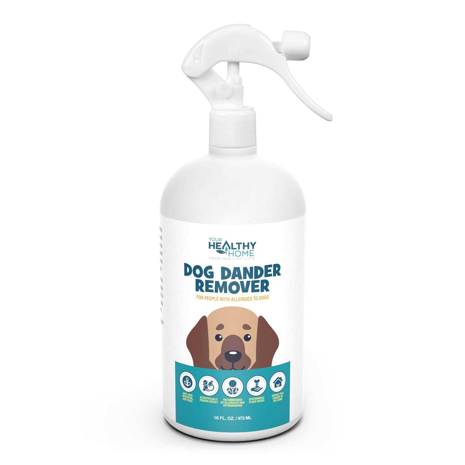 YourHealthyHome Dog Dander Remover & Allergy Relief Spray|All Natural Effective Treatment for Dog Allergies|Vet Recommend