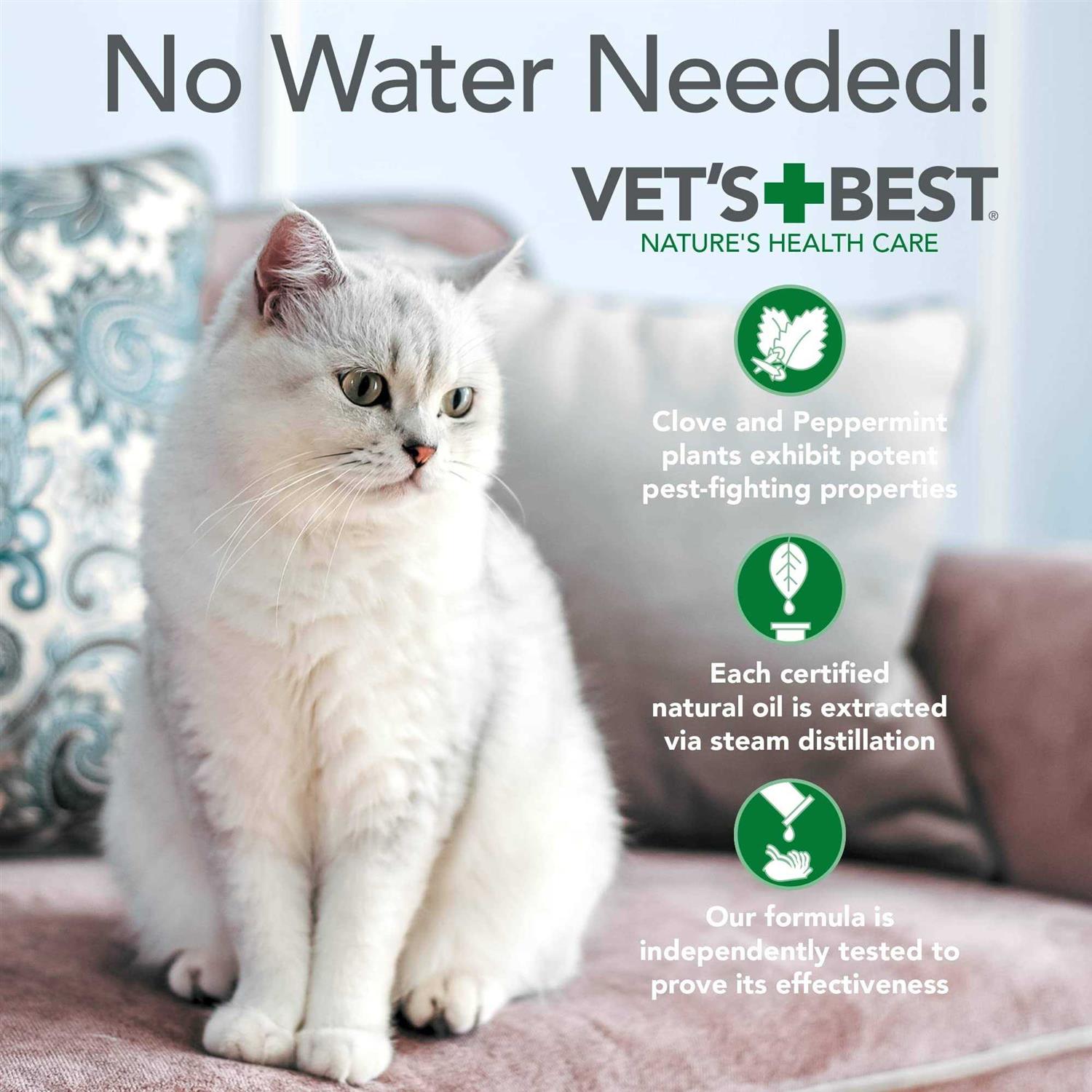 Vet’s Best Flea & Tick Waterless Bath for Cats