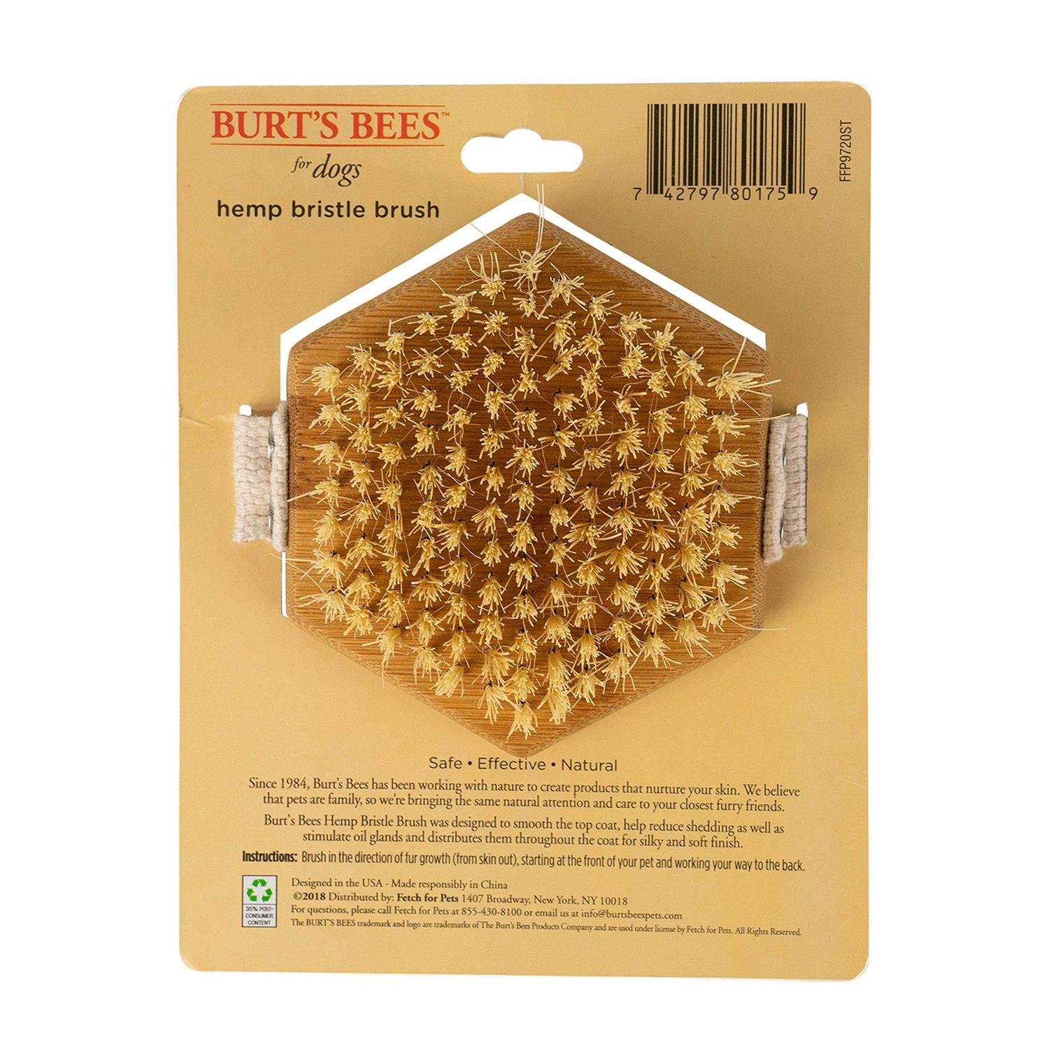 Burt’s Bees Palm Hemp Bristle Brush for Dogs