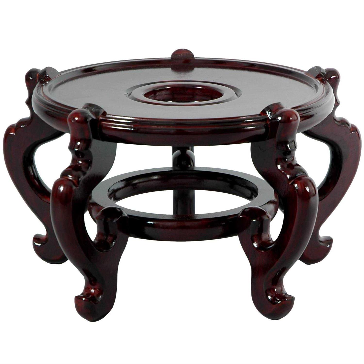 Oriental Furniture Rosewood Fishbowl Stand