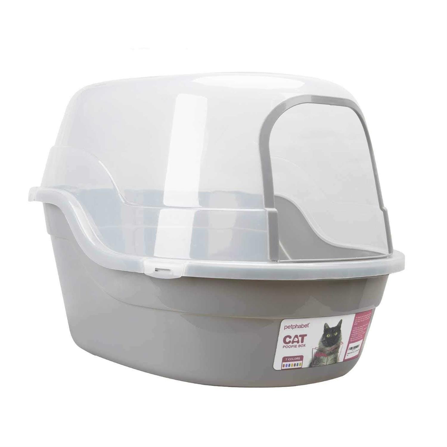 Petphabet Jumbo Hooded Cat Litter Box
