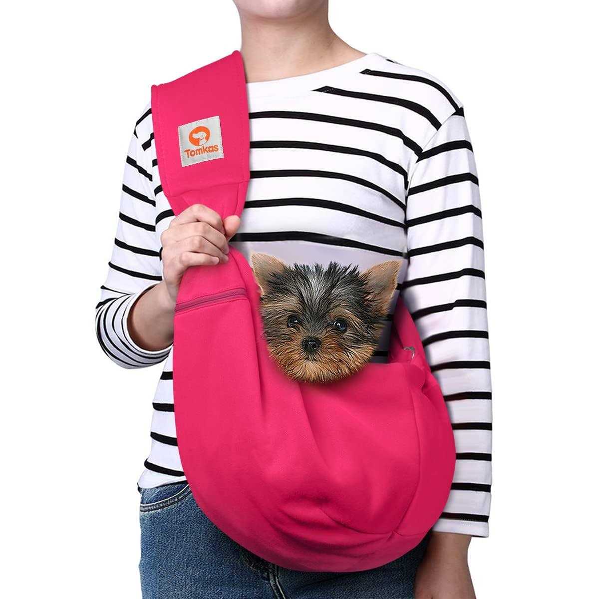 TOMKAS Dog Sling Carrier for Small Dogs Puppy Carrier for Small Dogs