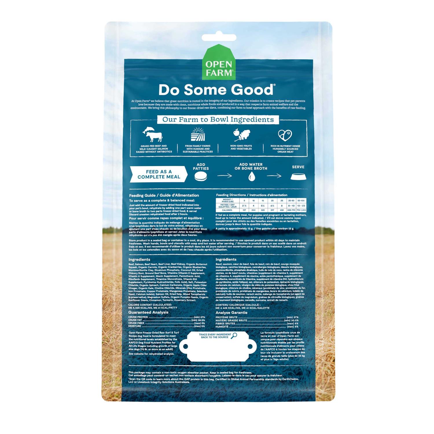 Open Farm Freeze Dried Raw Patties Dog Food