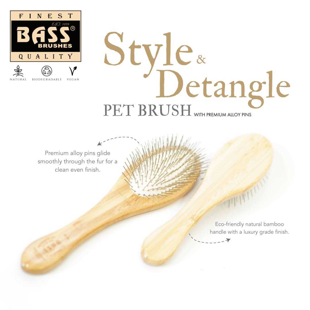 Bass Brushes Pet Brush Style Detangle