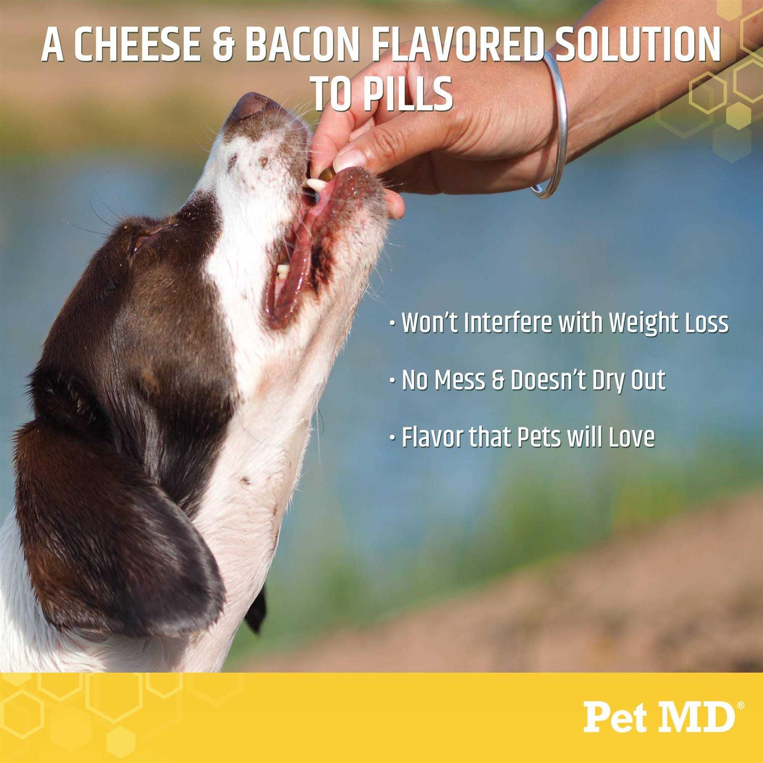 Pet MD Wrap-A-Pill Cheese & Bacon Flavor Pill Paste for Dogs
