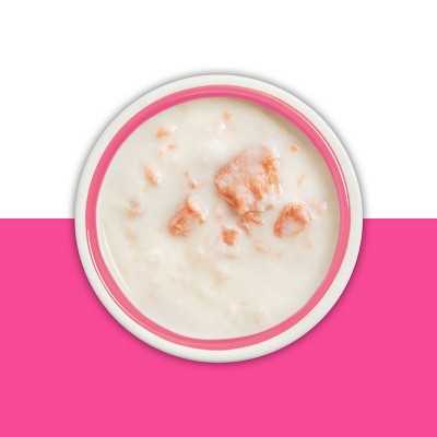 Friskies Lil’ Soups with Sockeye Salmon in a Velvety Chicken Broth Lickable Cat Food Topper, 1.2-oz cup, case of 8