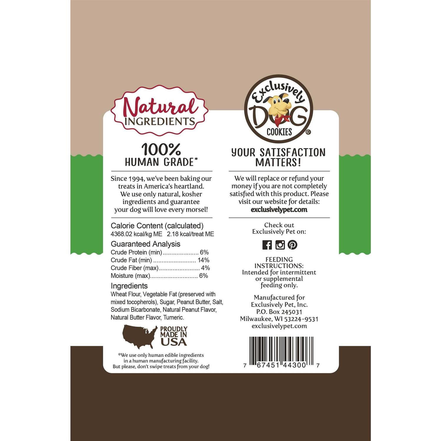 Exclusively Pet Best Buddy Bits Peanut Butter Flavor Dog Treats 5.5 oz