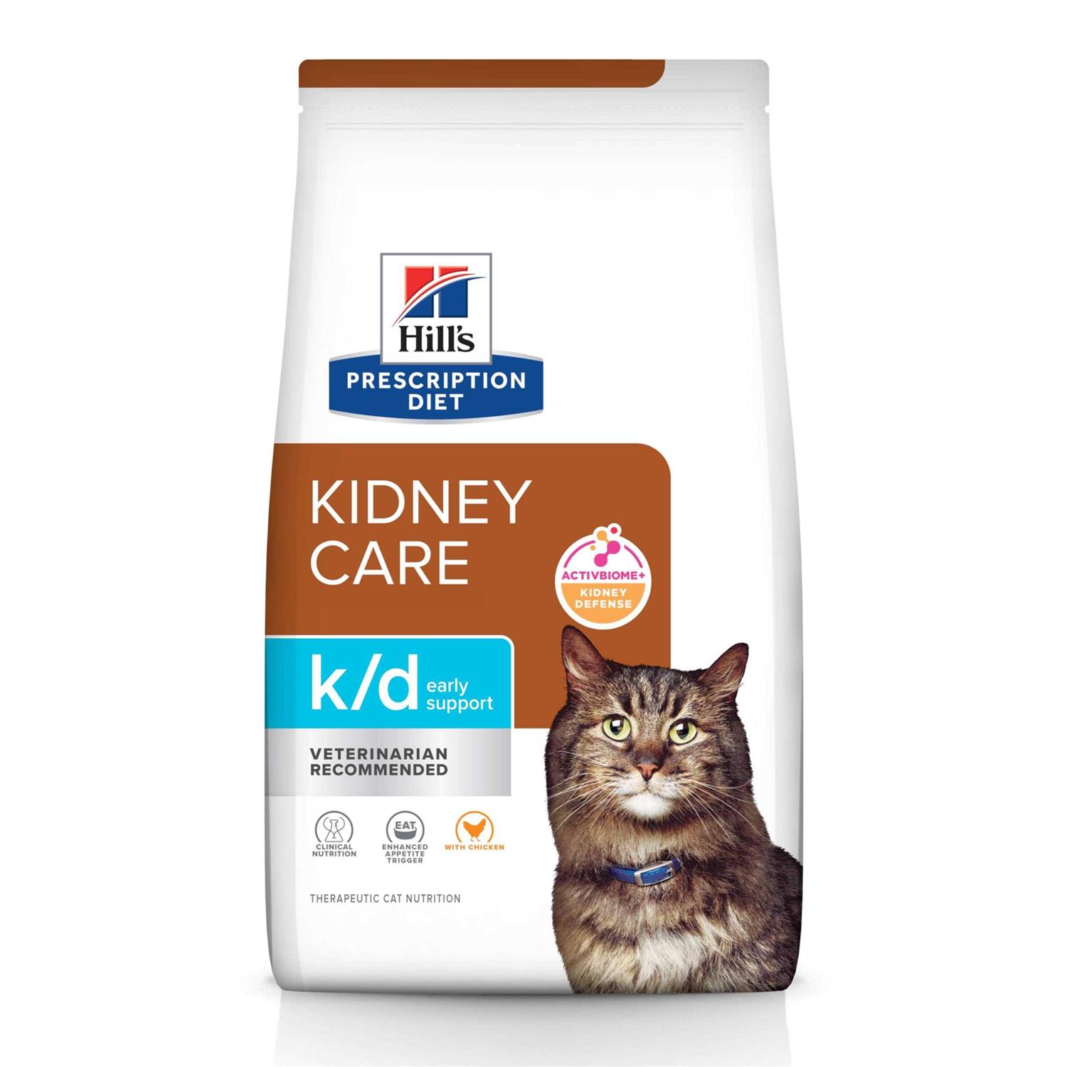 Hill’s Prescription Diet k/d Early Support Kidney Care Chicken Dry Cat Food