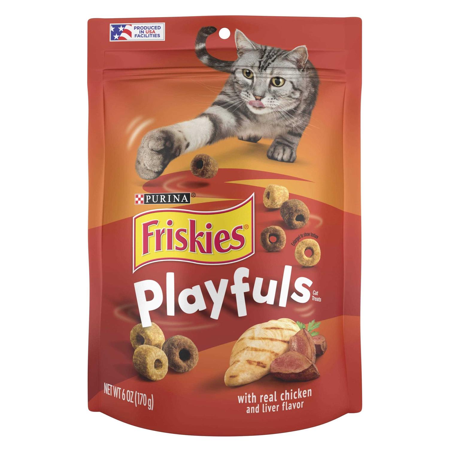 Purina Friskies Chicken & Liver Flavor Playfuls Cat Treats