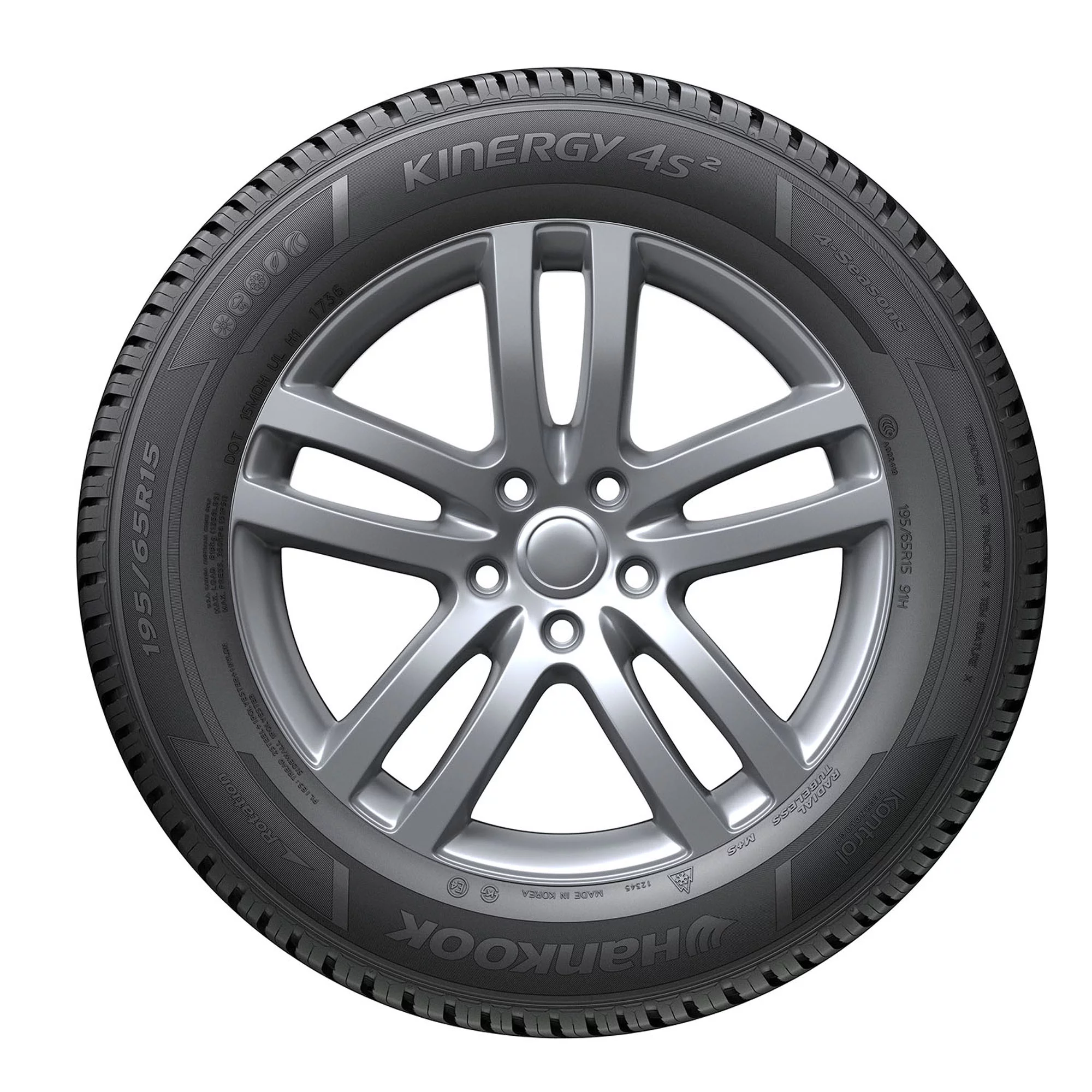 Hankook Kinergy 4S2 (H750) All Weather 195/65R15 91H Passenger Tire