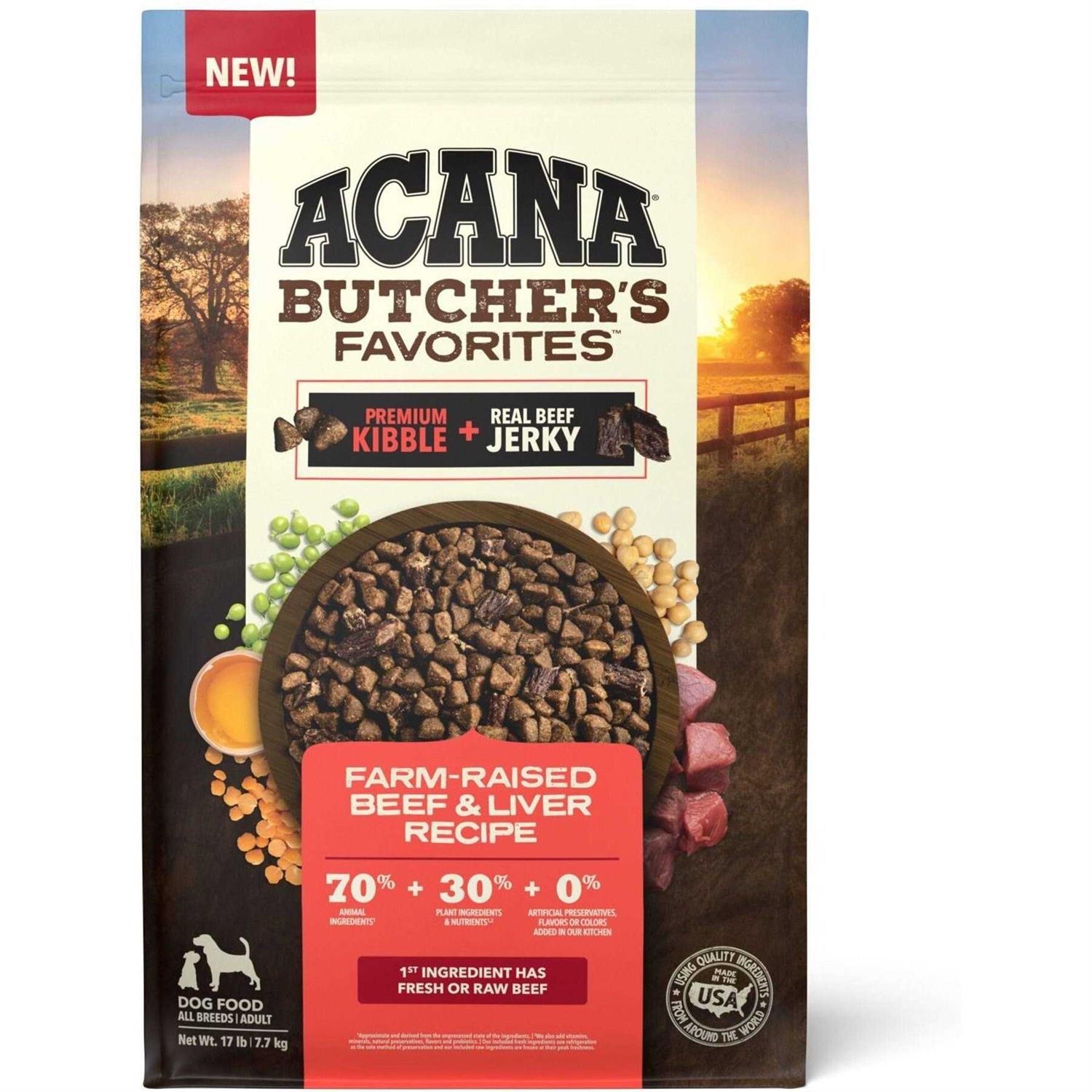 Acana Butcher’s Favorites Liver Dry Dog Food