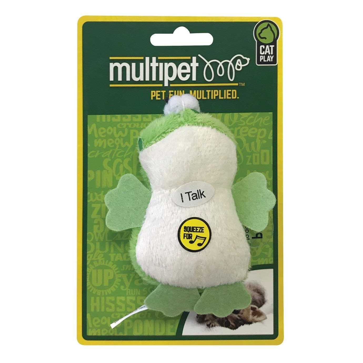 Multipet Look Who’s Talking Cat Toy Frog