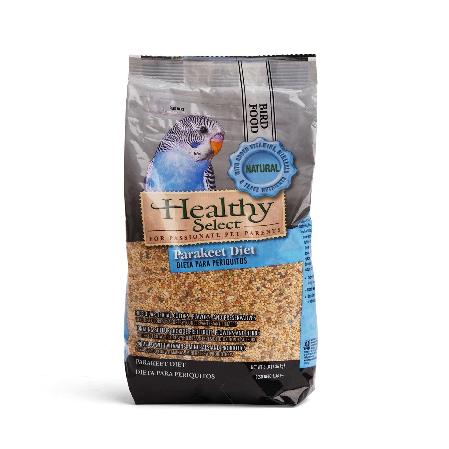 Healthy Select Hlst Parakeet Diet