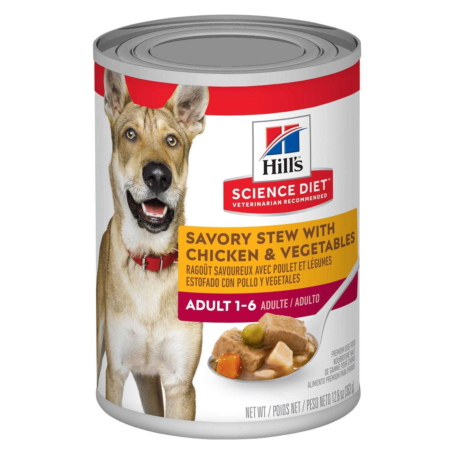 Hill’s Science Diet Adult Savory Stew with Chicken & Vegetables Dog Food
