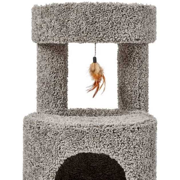 Frisco 36-in Real Carpet Wooden Cat Tree