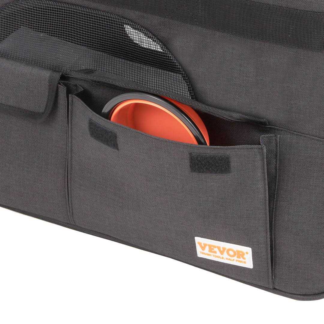 VEVOR Cat Carrier with Wheels Rolling Pet Carrier with Telescopic Handle and Shoulder Strap