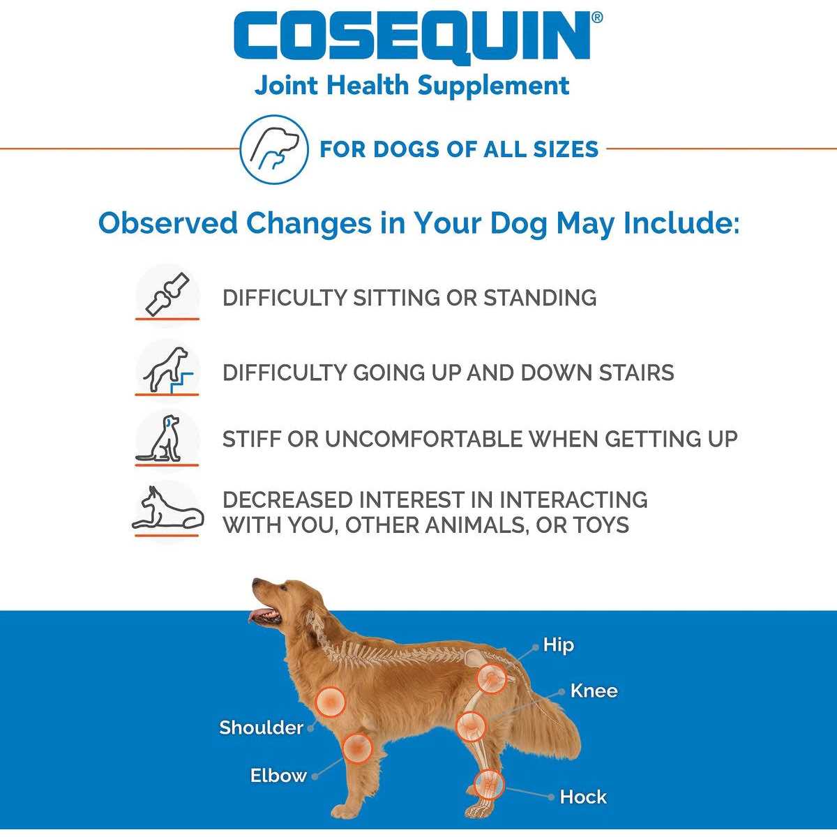Nutramax Cosequin Joint Health Supplement for Senior Dogs