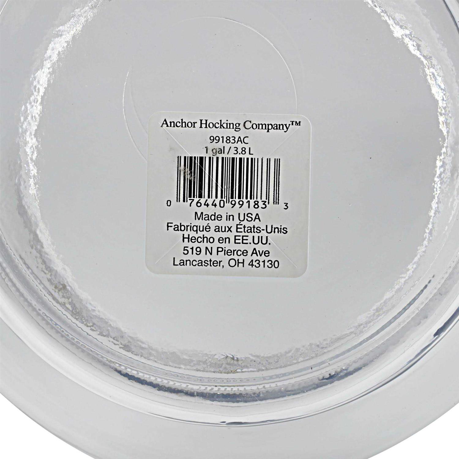 Aqua Culture Anchor Hocking Footed Glass Fishbowl