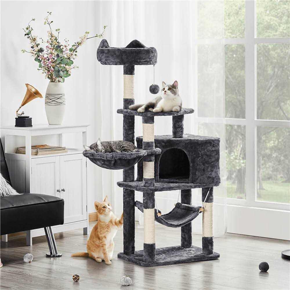 Yaheetech 54.5 inch Cat Tree Tower with Scratching Posts