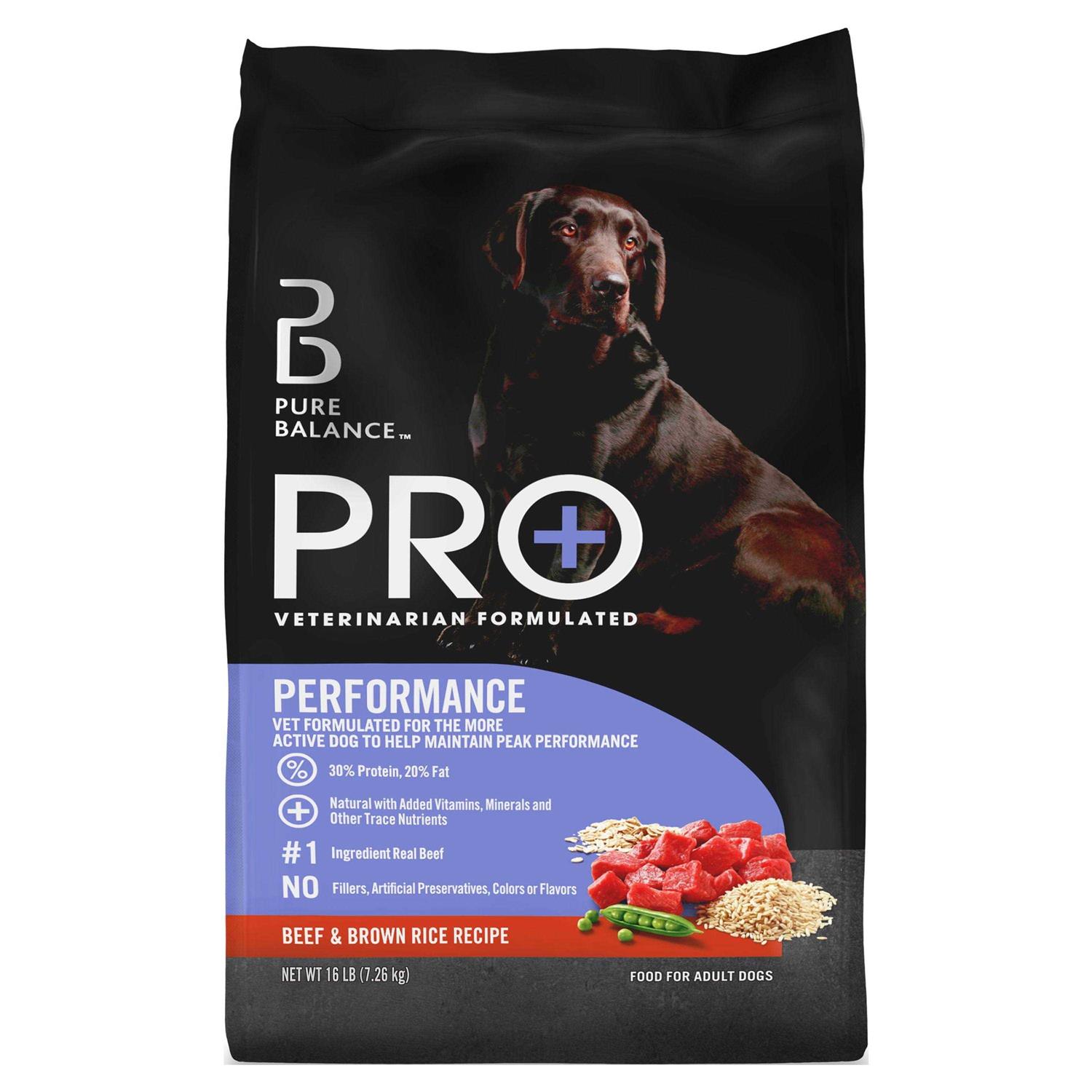 Pure Balance Pro+ Performance Beef & Brown Rice Recipe Dry Dog Food