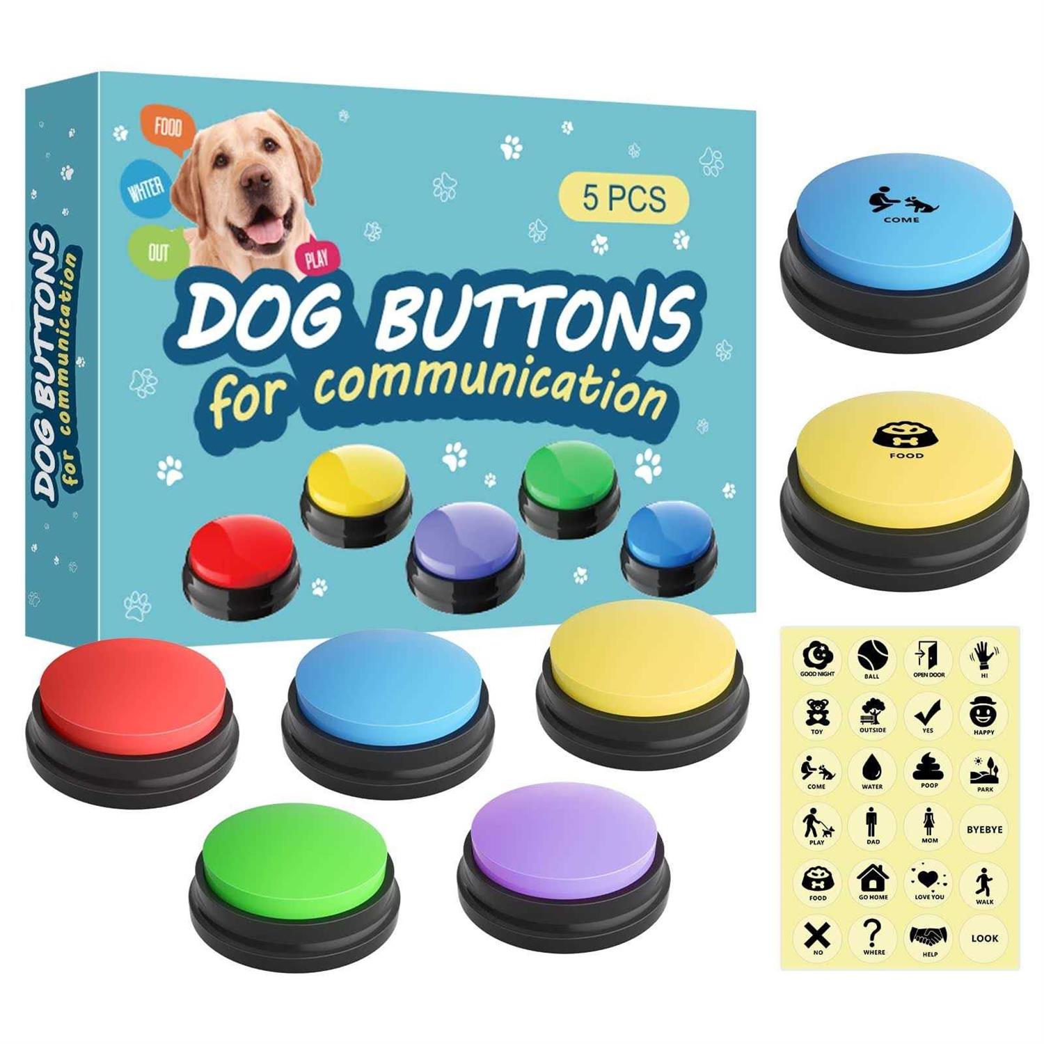 Dog Buttons for Communication Starter Pack Dog Buttons Talk Training Pet to Speaking Buttons