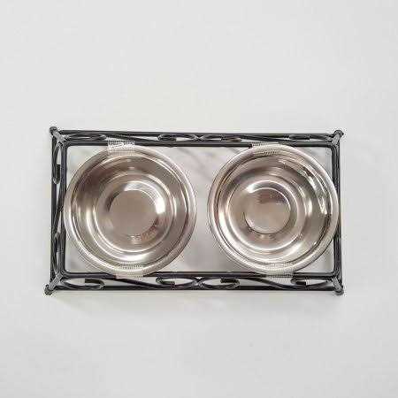 Gofetch Double Diner Stainless Steel Pet Food Bowl