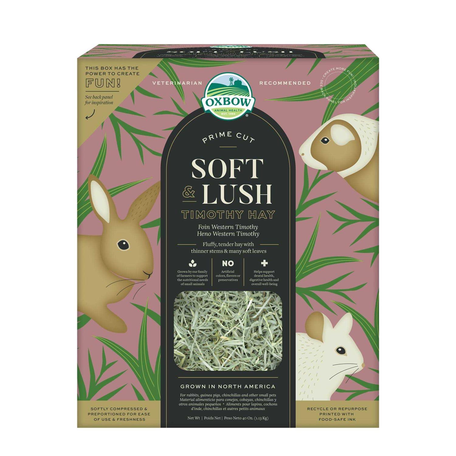 Oxbow Prime Cut Soft & Lush Timothy Hay Small Pet Food