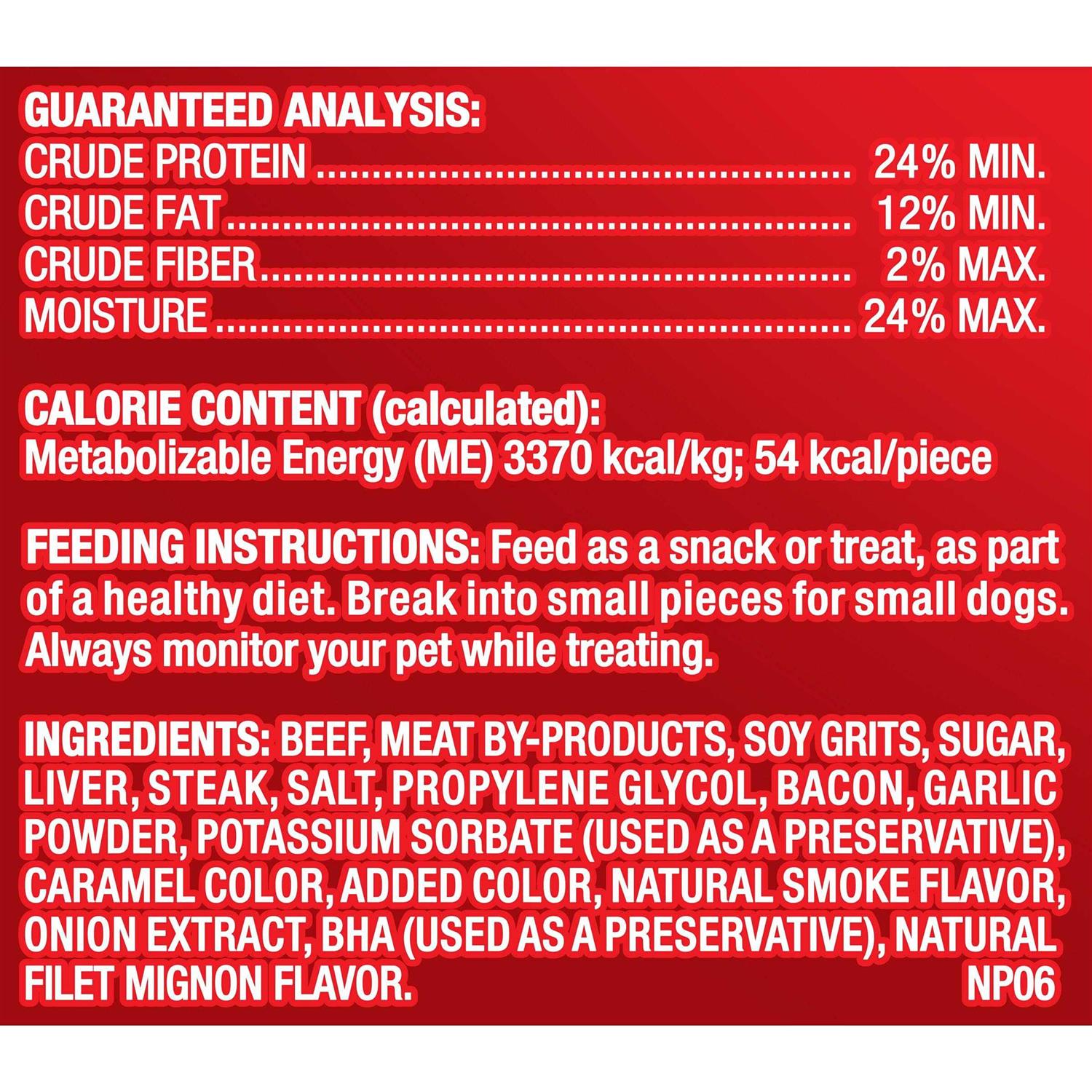 Pup Peroni Filet Mignon Bacon Dog