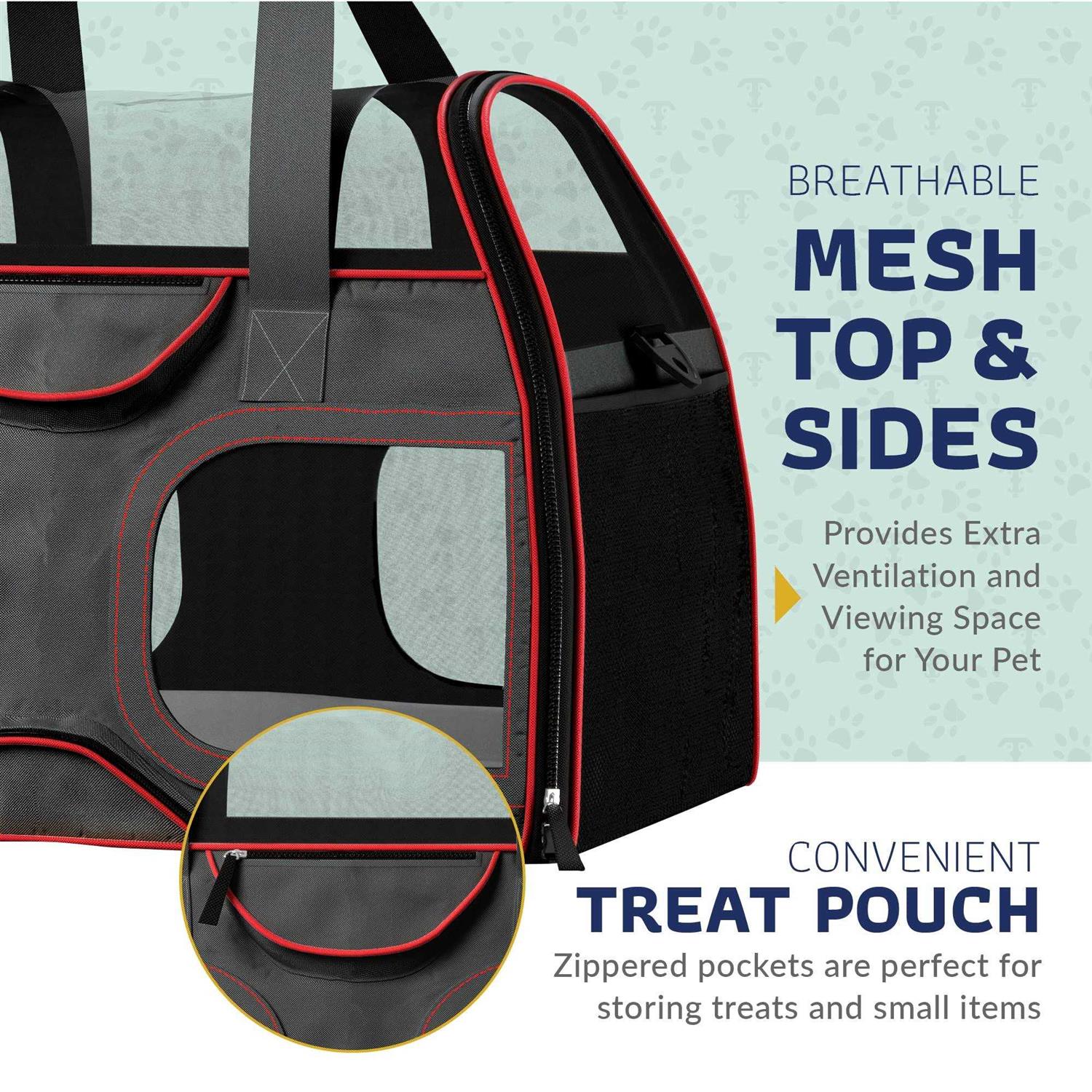 Katziela Luxury Rider Pro Pet Carrier with Removable Wheels and Double Telescopic Handle