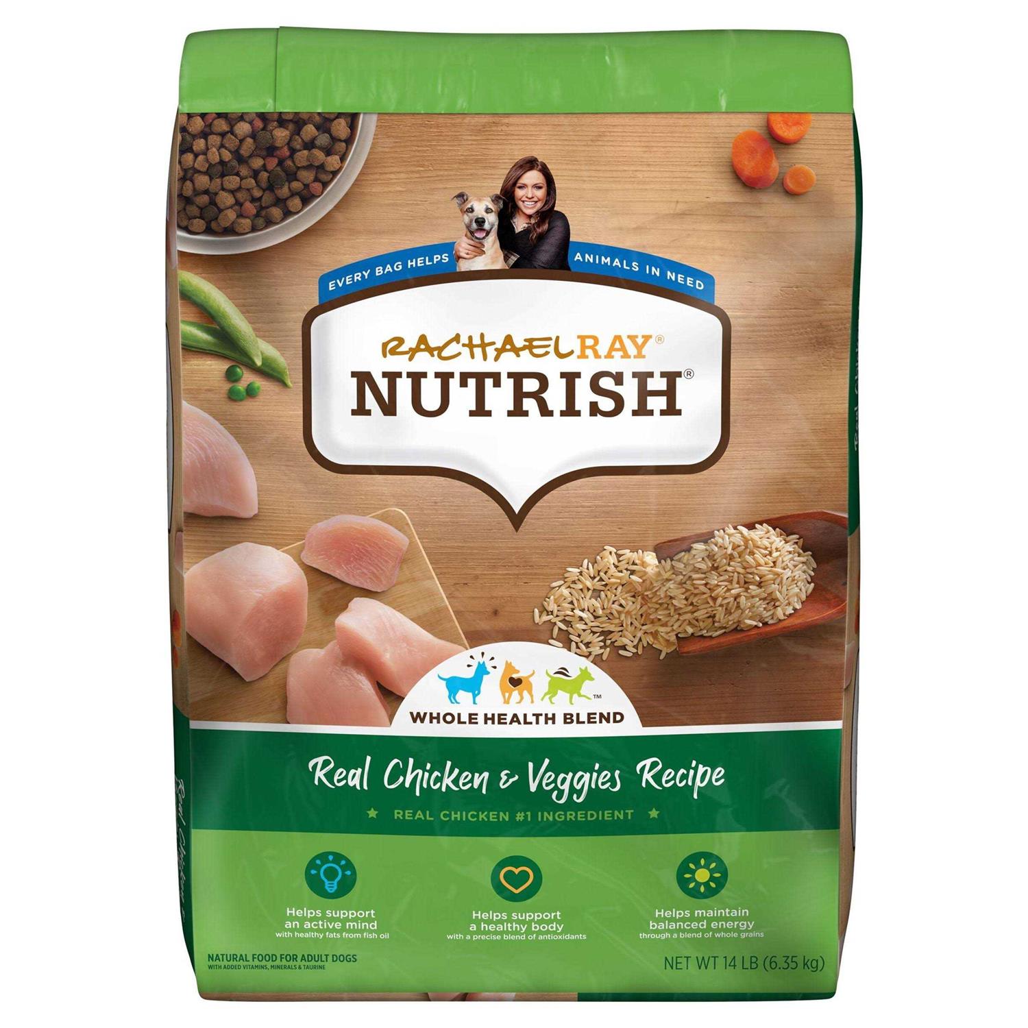 Rachael Ray Nutrish Dry Dog Food Real Chicken & Veggies Recipe