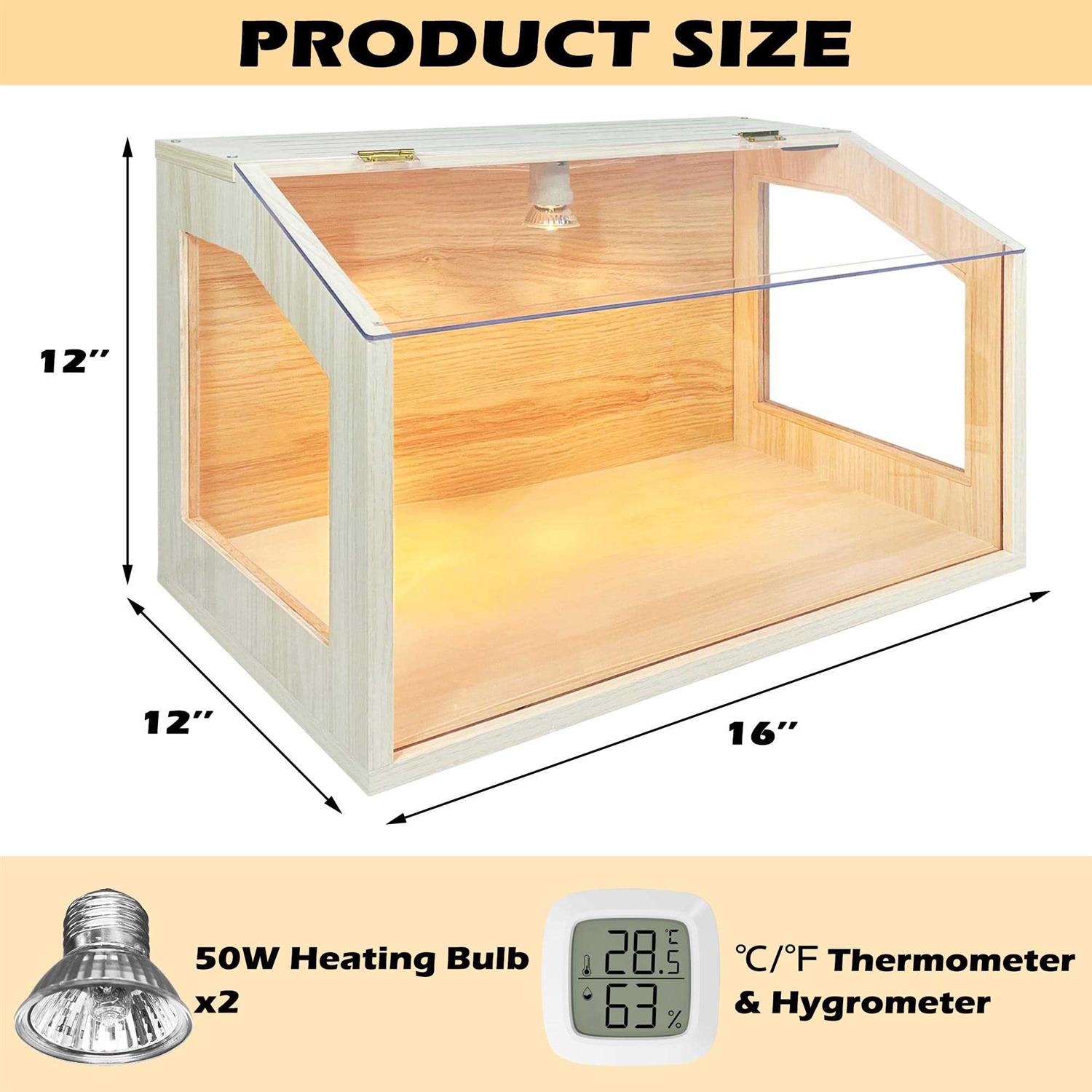 KoreTech Intelligent Brooder Box with Built-in Heating Lamps Chick Brooder Box for Small Animals