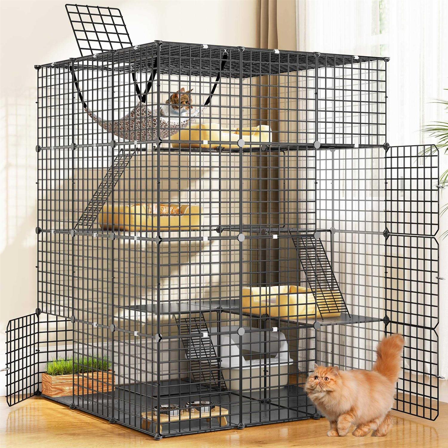 YITAHOME 4 Tier Cat Hammock Cat Enclosure