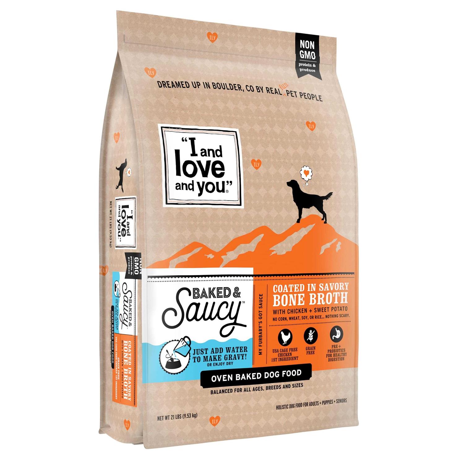 I and Love and You Dog Food Baked Saucy