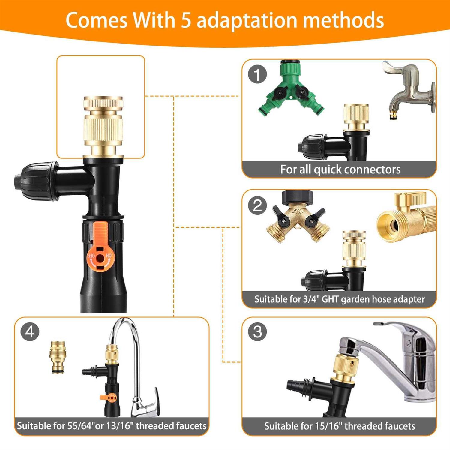 enomol Gravel Vacuum for Aquarium Water Changer Fish Tank Cleaning Tools,Siphon Universal Quick Pump Aquarium Water Changing