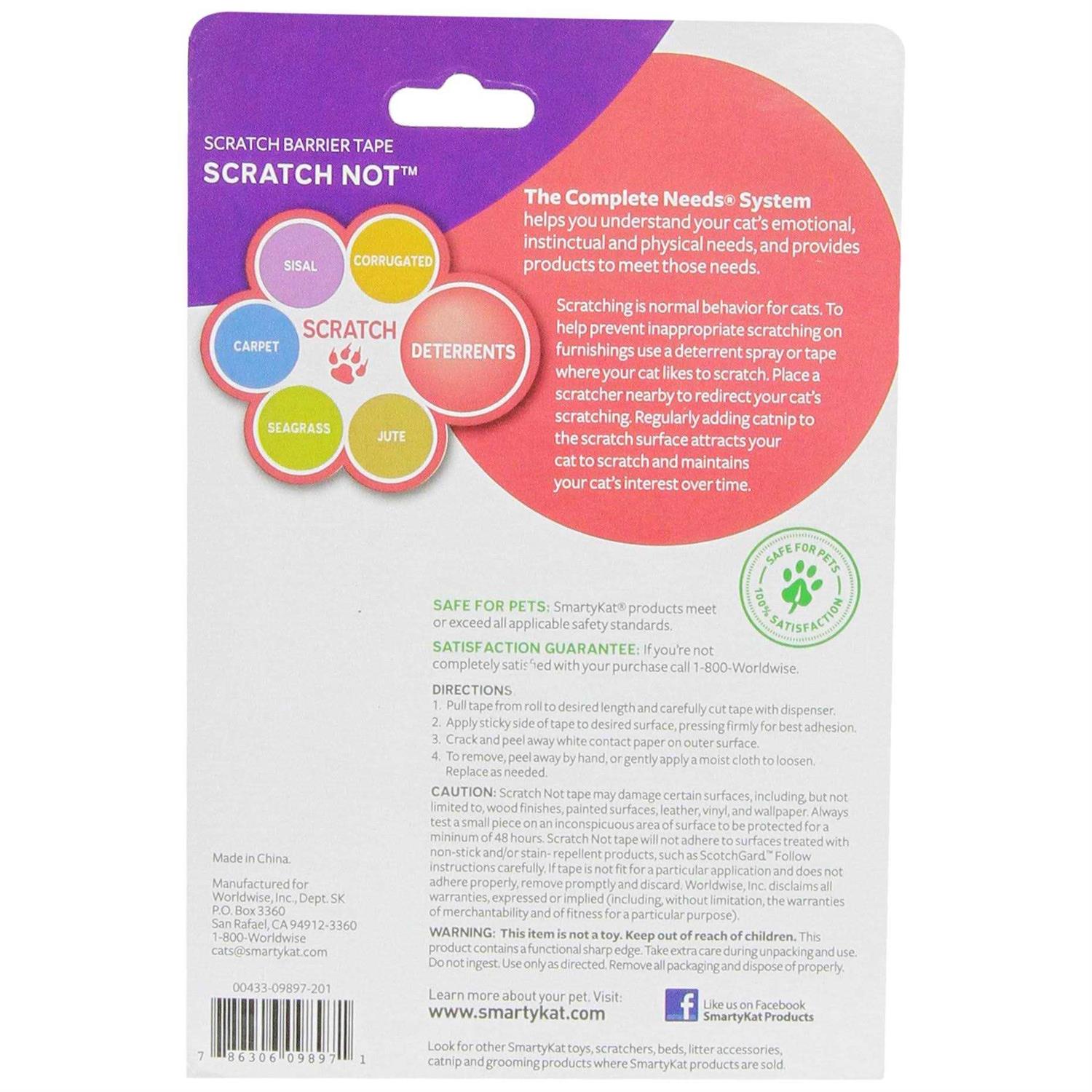 SmartyKat Scratch Not Anti-Scratch Tape Scratch Deterrent Barrier