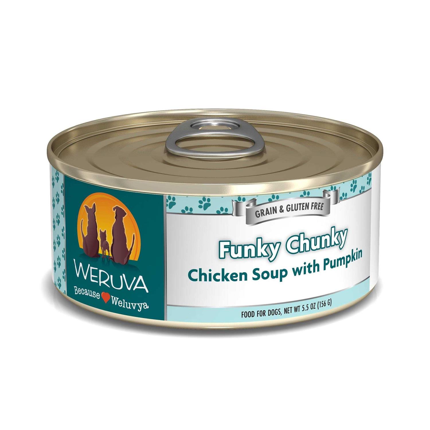 Weruva Funky Chunky Chicken Soup Canned Dog Food
