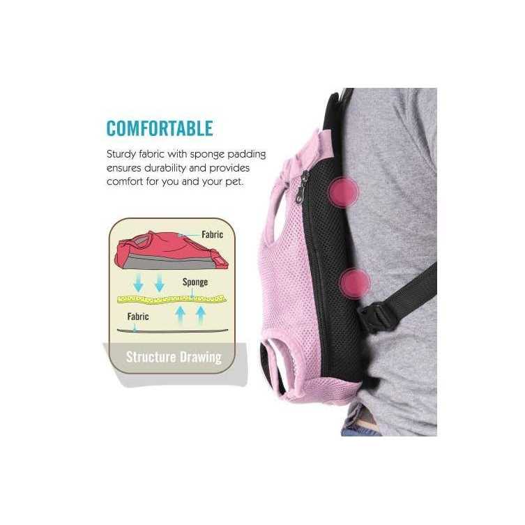 Pawaboo Pet Carrier Backpack Adjustable Pet Front Cat Dog Carrier Backpack Travel Bag