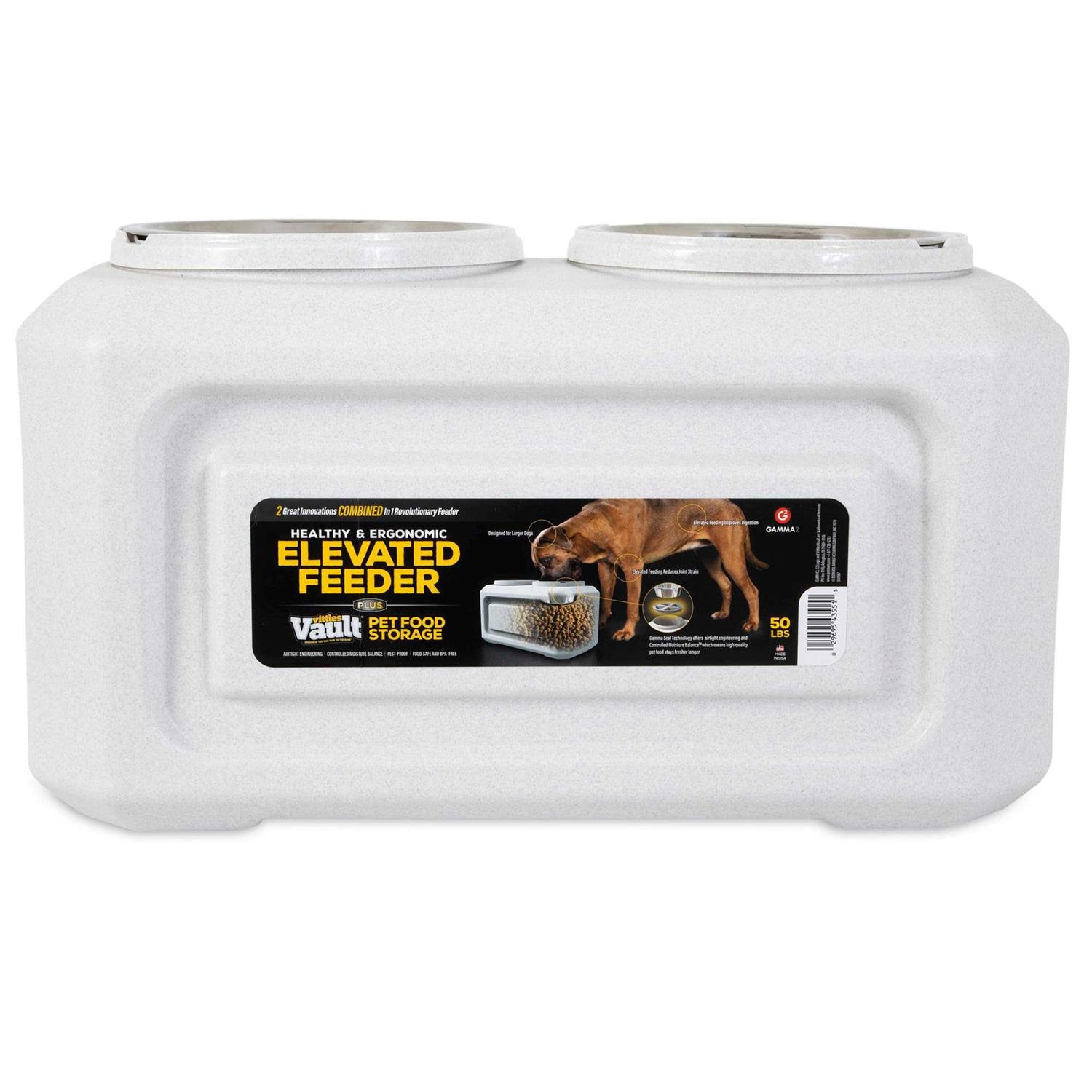 Gamma2 Elevated Dog Feeder with Storage