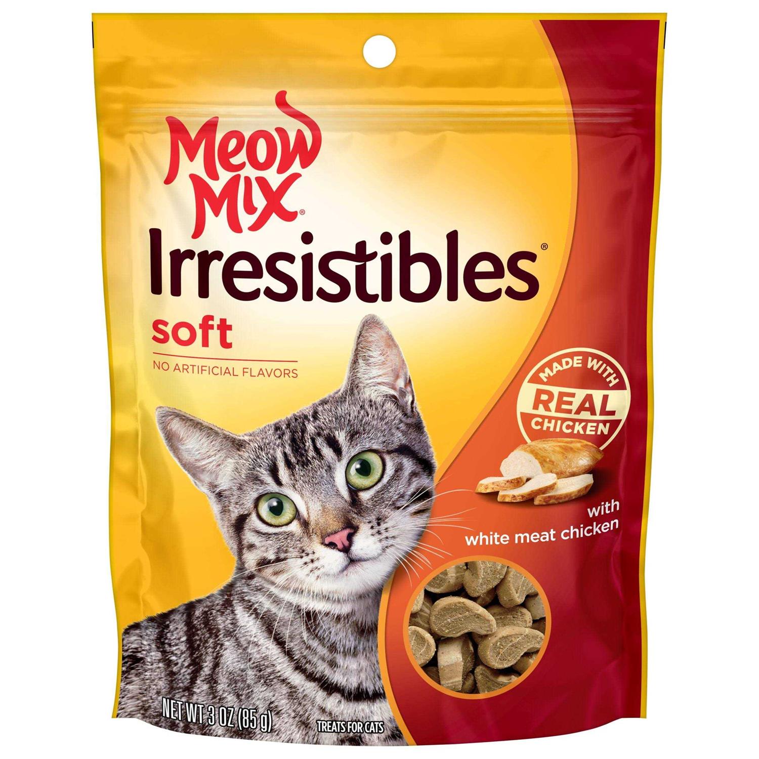 Meow Mix Irresistibles Cat Treats Soft