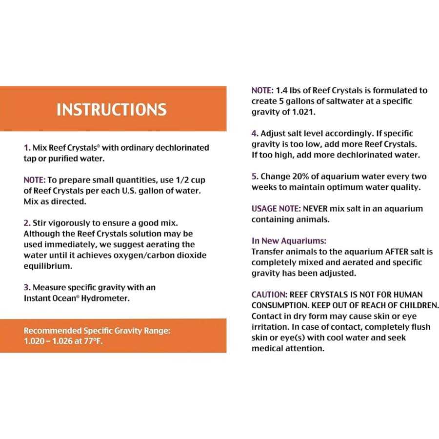 Instant Ocean Reef Crystals Reef Salt