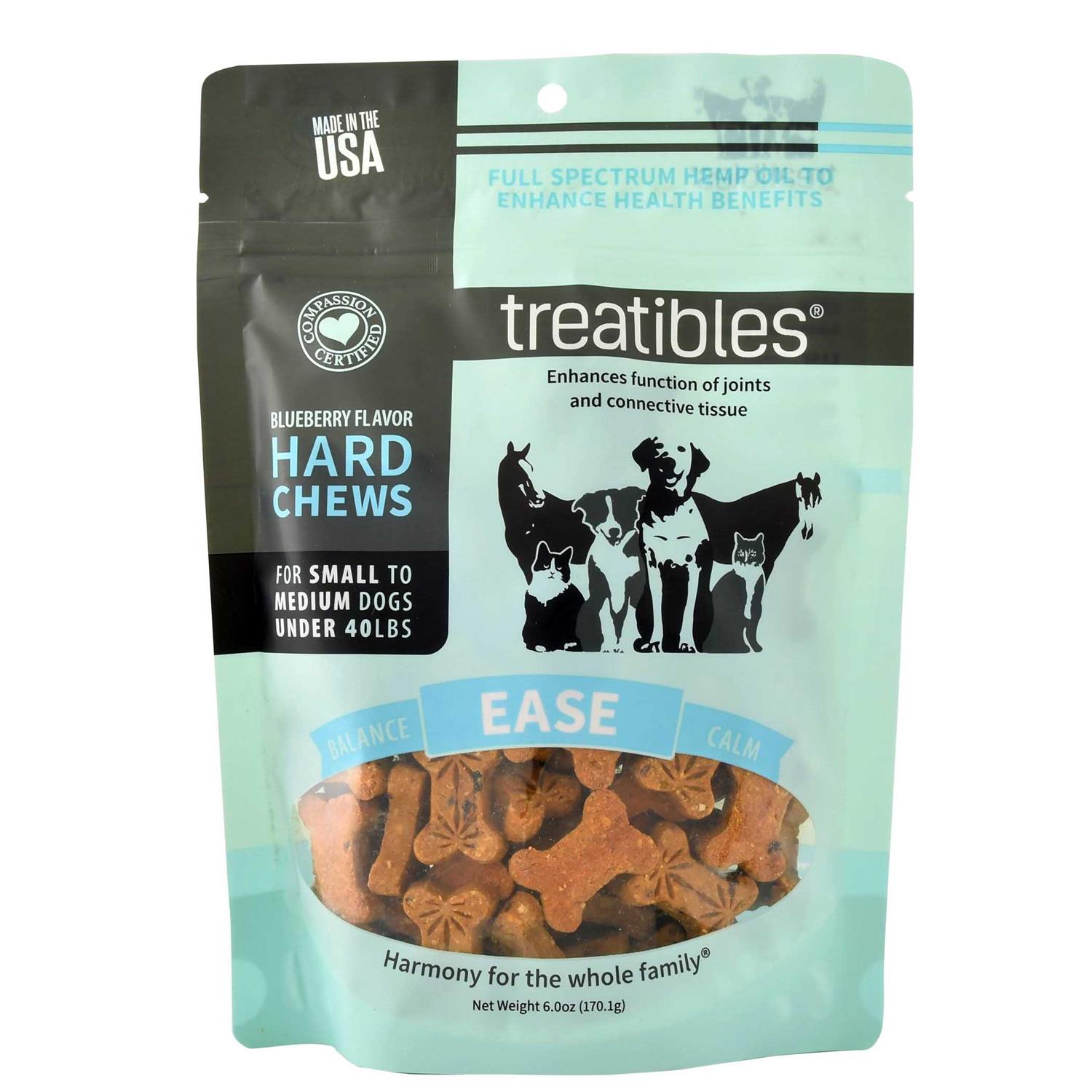 Treatibles Grain Free Blueberry Chews 1mg Small