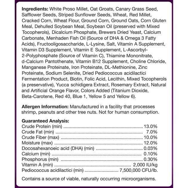 Brown’s Encore Premium Cockatiel Food