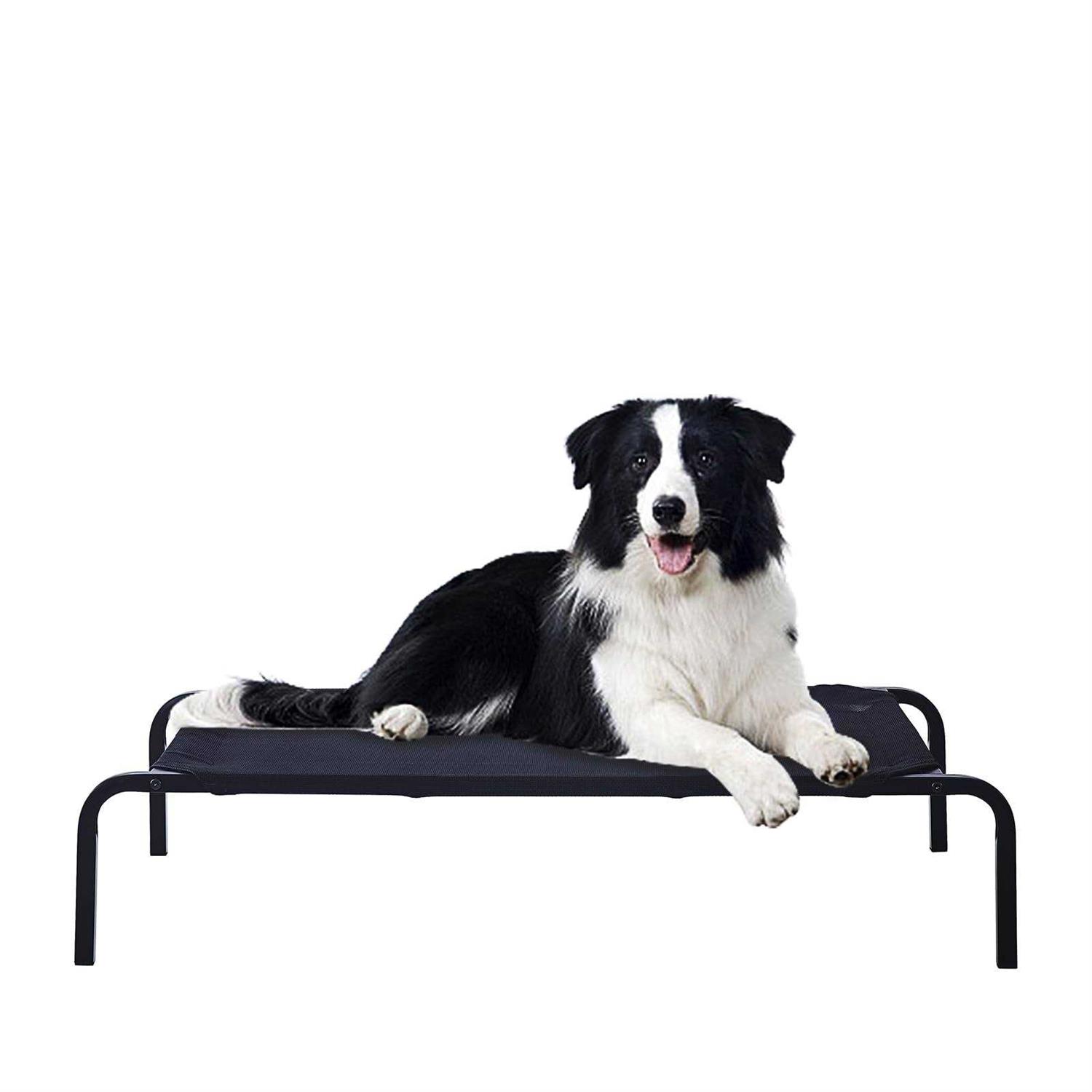 gdkasrny Pet Bed,portable raised cooling steel-framed Elevated Pet Bed 24 32 48