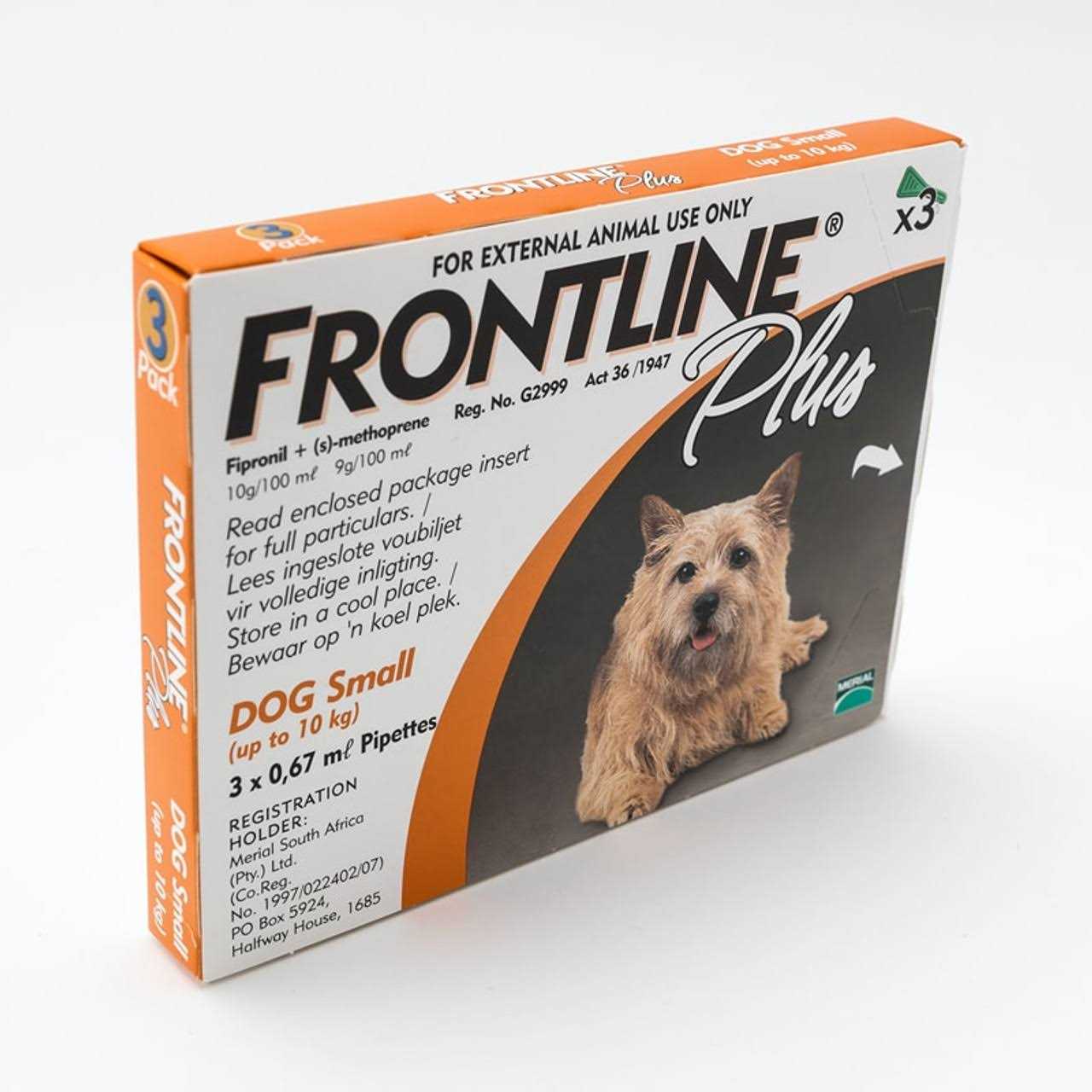 Frontline Plus for Small Dogs 2-10Kg